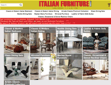 Tablet Screenshot of italianfurnituredirect.co.uk